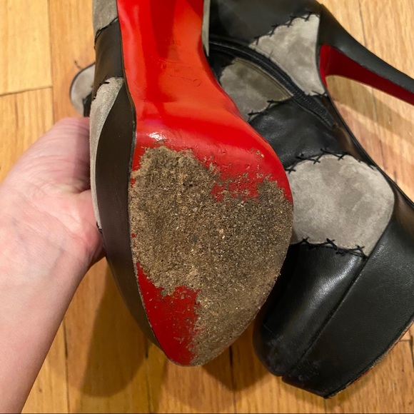 CHRISTIAN LOUBOUTIN PLATFORM BOOTIES - Picture 7 of 10